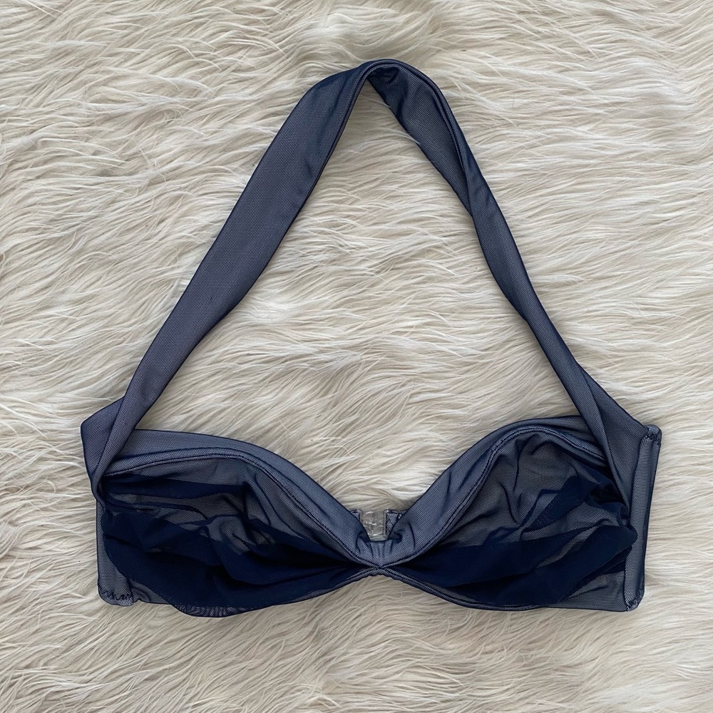 Norma Kamali Charcoal Bikini Top